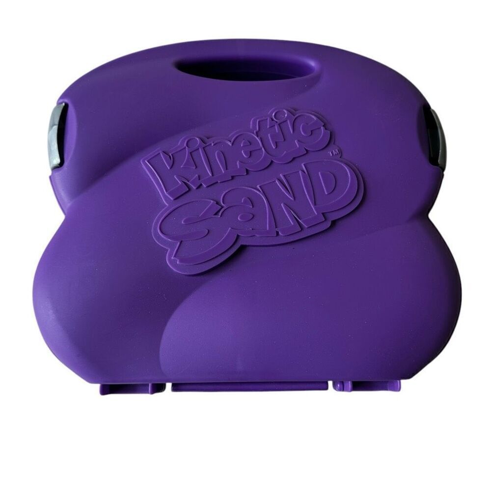 Kinetic Sand, Super Sandbox Set Portable w/ 10 Molds and Tools, Play Sand Sensor